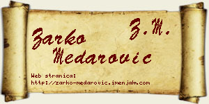 Žarko Medarović vizit kartica